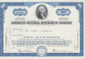 Акция. США. "AMERIGAN GENERAL INSURANCE COMPANY". 100 акций 1970 год. Вариант 1. ав.