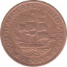 Монета. Южно-Африканская республика (ЮАР). 1 пенни 1927 год. ав.