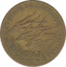 Монета. Центральноафриканский экономический и валютный союз (ВЕАС). 5 франков 1979 год. ав.