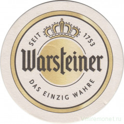 Подставка. Пиво  "Warsteiner Premium Pilsner".