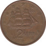 Монета. Греция. 2 цента 2006 год. ав.