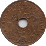 Монета. Нидерландская Ост-Индия. 1 цент 1936 год. рев.