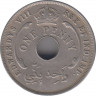 Монета. Британская Западная Африка. 1 пенни 1936 год. Эдвард VIII. Без отметки монетного двора. рев.