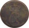 Монета. Дания. 2 эре 1899 год . ав.