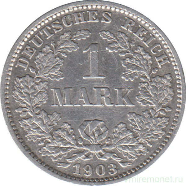 Монета. Германская империя. 1 марка 1903 год. (E).