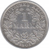 Монета. Германия. Германская империя. 1 марка 1903 год. Монетный двор - Мюльденхюттен (E). ав.