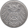 Монета. Германия. Германская империя. 1 марка 1903 год. Монетный двор - Мюльденхюттен (E). рев.