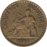  Монета. Франция. 2 франка 1924 год. Аверс - закрытая 4. ав.