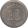 Монета. Малайзия. 10 сен 1978 год. ав.