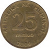 Монета. Филиппины. 25 сентимо 2000 год. ав.