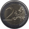 Монета. Словакия. 2 евро 2021 год. 100 лет со дня рождения Александра Дубчека. рев.