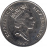 Монета. Новая Зеландия. 1 доллар 1989 год. XIV Игры Содружества 1990. Пловец. рев.