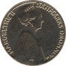 Монета. Дания. 20 крон 2022 год. 50 лет правления королевы Маргрете II. ав.