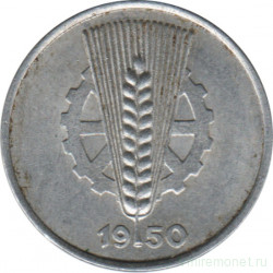 Монета. ГДР. 5 пфеннигов 1950 года (А).