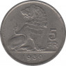 Монета. Бельгия. 5 франков 1939 год. BELGIE-BELGIQUE. ав.
