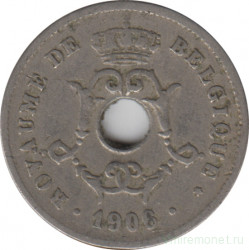 Монета. Бельгия. 10 сантимов 1906 год. BELGIQUE.
