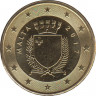 Монета. Мальта. 10 центов 2017 год. ав.