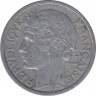 Монета. Франция. 2 франка 1946 год. Монетный двор - Бомонт(B). рев.