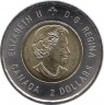 Монета. Канада. 2 доллара 2020 год. 75 лет победе во Второй Мировой войне.