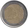 Монета. Испания. 2 евро 2001 год.