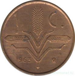 Монета. Мексика. 1 сентаво 1963 год.