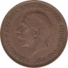 Монета. Великобритания. 1 пенни 1932 год. рев.