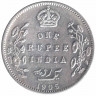 Монета. Британская Индия. 1 рупия 1905 год.
