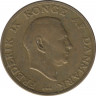 Монета. Дания. 1 крона 1947 год. Новый тип. рев.