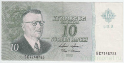Банкнота. Финляндия. 10 марок 1963 год. Тип 104a(123).