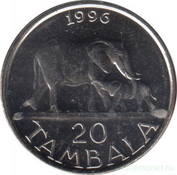 Монета. Малави. 20 тамбал 1996 год.