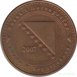 Монета. Босния и Герцеговина. 10 фенингов 2007 год.