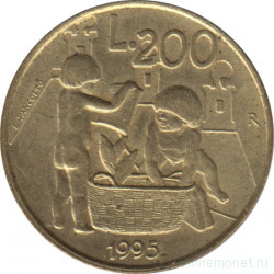 Монета. Сан-Марино. 200 лир 1995 год. Год ребёнка.