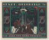 Бона. Нотгельд. Германия. Город Остерфельд. 75 пфеннигов 1921 год. Вариант 1033.2.3.1. рев.