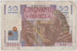 Банкнота. Франция. 50 франков 1947 год. 20.03.1947. Тип 127b.