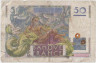 Банкнота. Франция. 50 франков 1947 год. 20.03.1947. Тип 127b. рев.