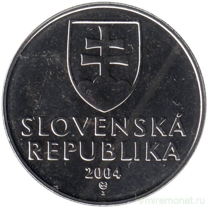 Монета. Словакия. 5 крон 2004 год. 