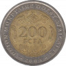 Монета. Западноафриканский экономический и валютный союз (ВСЕАО). 200 франков 2004 год. ав.