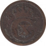Монета. Дания. 1 эре 1913 год. ав.