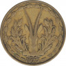 Монета. Западноафриканский экономический и валютный союз (ВСЕАО). 25 франков 1975 год. ав.
