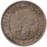 Монета. Боливия. 10 сентаво 1919 год.