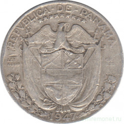 Монета. Панама. 1/4 бальбоа 1947 год.