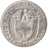 Монета. Панама. 1/4 бальбоа 1947 год.