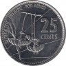 Монета. Сейшельские острова. 25 центов 2016 год. рев.