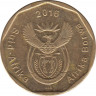 Монета. Южно-Африканская республика (ЮАР). 50 центов 2016 год. ав.