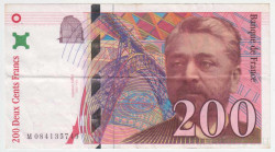 Банкнота. Франция. 200 франков 1999 год. Тип  159c.