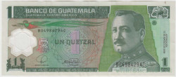 Банкнота. Гватемала. 1 кетцаль 2008 год. Тип 115а.