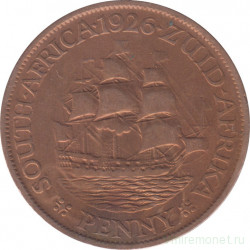 Монета. Южно-Африканская республика (ЮАР). 1 пенни 1926 год.