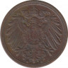 Монета. Германия (Германская империя 1871-1922). 1 пфенниг 1906 год. (А). рев.