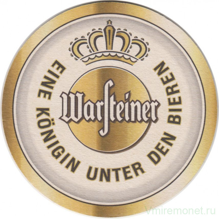 Подставка. Пиво  "Warsteiner Premium Verum".