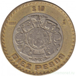 Монета. Мексика. 10 песо 1997 год.
